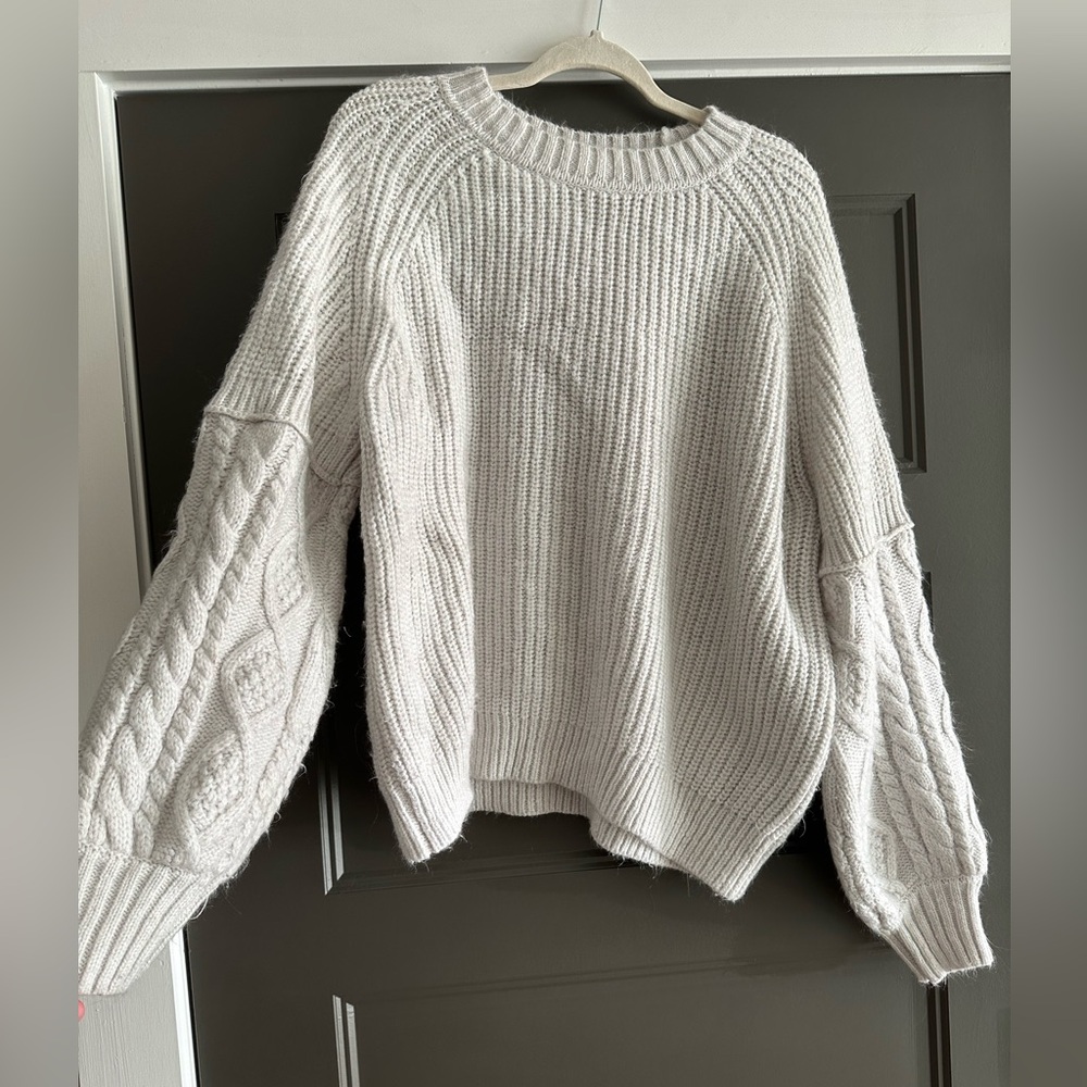 Cozy Cream Cable Knit Sweater
